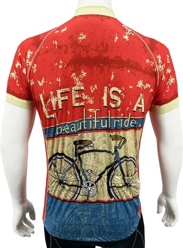 Miniatura 3 de Life is A Beautiful Ride - Camiseta de ciclismo para hombre