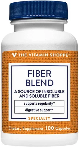 The Vitamin Shoppe Mezcla de fibra, fuente natural insoluble y (100 cápsulas)