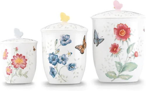 Miniatura 6 de Lenox Butterfly Meadow - Juego de condimentos de 7 piezas, color blanco