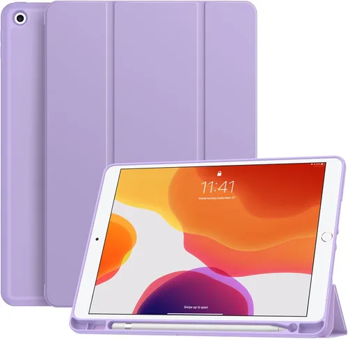 Miniatura 11 de Soke - Funda para iPad de 9ª generación 2021/8ª generación 2020/7ª generación 2019 con soporte para lápices - Funda de protección premium a prueba