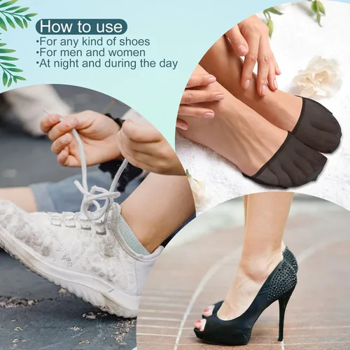 Miniatura 3 de 10 pares de calcetines para mujer con almohadillas acolchadas, almohadillas para el antepié, cojines medios calcetines, protectores antideslizantes