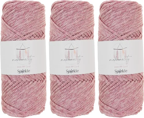 Miniatura 76 de Makromecity, Cordón de macramé de poliéster de 2 mm x 38 m (125 yardas) 2 mm de polipropileno, cordón de macramé para crochet, bolsas de macramé