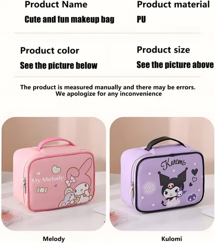 Miniatura 2 de Bolsa de maquillaje – Organizador de maquillaje, bolsa de aseo de viaje para mujeres y niñas Bonita bolsa de cosméticos, neceser para, bolsa