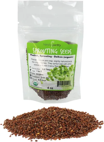 Miniatura 13 de Semillas germinantes de rábano 1 lb - Semillas microverdes Daikon sin OMG para cultivo en interiores