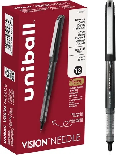Miniatura 20 de uni-ball Vision Elite - Bolígrafos de punta redonda gruesa (1/32 de pulgada), color violeta, 12