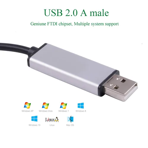 Miniatura 2 de Adaptador de interfaz USB a DMX RS485 Convertidor Serial 3PIN XLR LED DMX512 Freestyler Software PC a escenario Control de iluminación Cable