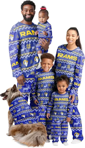 Miniatura 21 de FOCO NFL womens Nfl Team Ugly Pattern Matching Set Family Holiday Pajamas