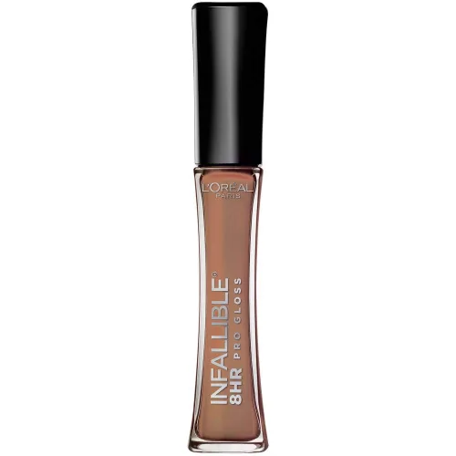 Miniatura 11 de L'Oreal Paris Maquillaje Infallible Brillo labial hidratante de 8 horas, Fiery, 0.21 onzas líquidas
