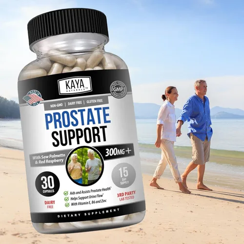 Miniatura 7 de Kaya Naturals Soporte de próstata Saw Palmetto, potente bloqueador de DHT para el crecimiento del cabello, promueve el sueño, reduce la micción