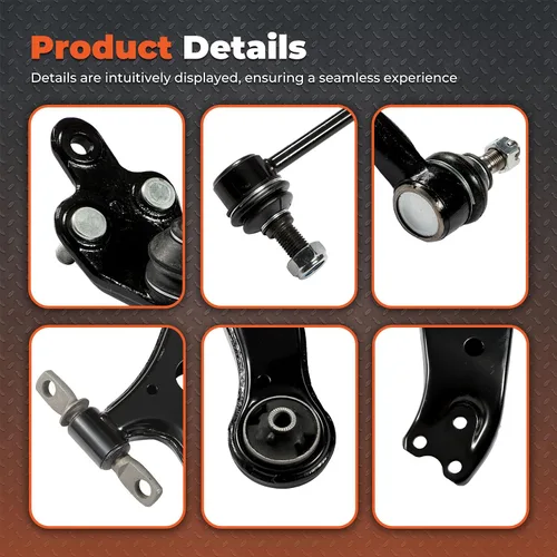 Miniatura 4 de labwork Kit de suspensión delantera de 14 piezas de reemplazo de brazos de control para Toyota Camry 2007-2011