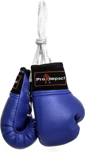 Miniatura 6 de Mini guantes de boxeo – Guantes de boxeo en miniatura – Decoración colgante o exhibición de recuerdo – para uso doméstico y coche – 1 par (negro)