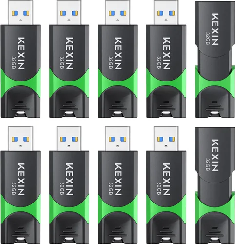 Miniatura 15 de KEXIN Unidad Flash de 8GB Paquete de 10 Unidad Flash USB 2.0 de 8 GB Unidad Thumb 2.0 Unidad USB a Granel Unidad Jump Giratoria Unidad Pen