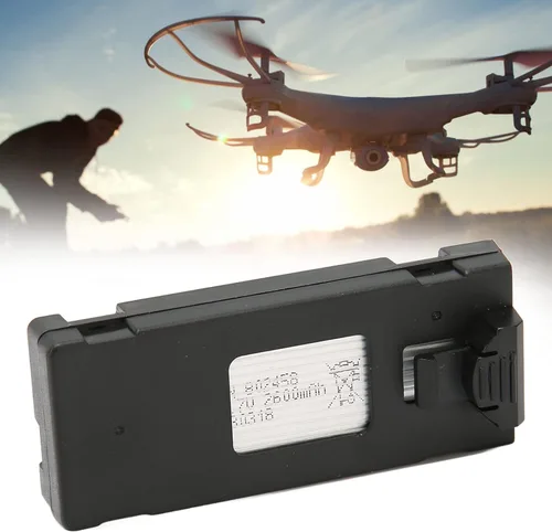 Miniatura 5 de Estink Batería de dron RC de 3.7 V 2600 mAh, batería de repuesto para dron, compatible con E88 E88PRO E88MAX E525 E99 E99PRO P1 P5PRO K3 S1 P8 RC