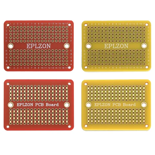 Miniatura 3 de Placa de Pruebas Soldable Mini Placa PCB Chapada en Oro Placa de Pruebas de Soldadura para Proyectos de Electrónica DIY Aplicable a Proyectos