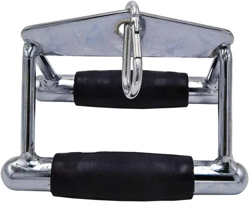 Miniatura 4 de LAT - Barra de tracción para entrenamiento de fuerza, cuerda de tríceps con mango en D, barra de presión recta giratoria en forma de V para Rubber