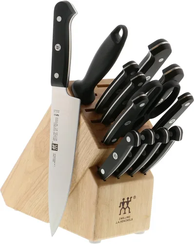 Miniatura 15 de ZWILLING Juego de 10 bloques de cuchillos gourmet Negro