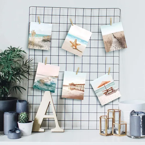 Miniatura 3 de Juego de 6 impresiones costeras para pared, diseño estético junto al mar, estrellas de mar, arena, paseo marítimo, olas del océano, pósteres