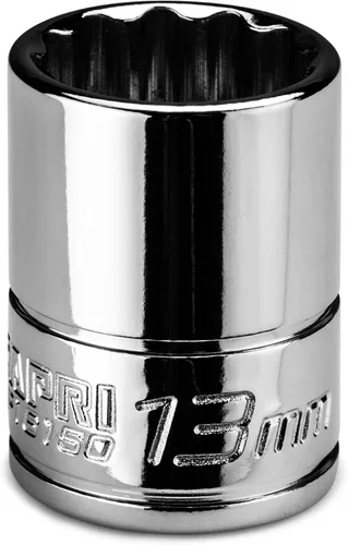 Miniatura 13 de Capri Tools CP16152 Enchufe poco profundo de 0.591 in, 1/4 pulg. Drive, 12 puntos, métrico