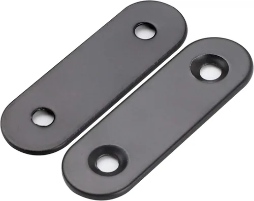 Miniatura 4 de Paquete de 30 placas de esquina planas de metal para unir placas de unión de metal, soporte de reparación con tornillos de fijación