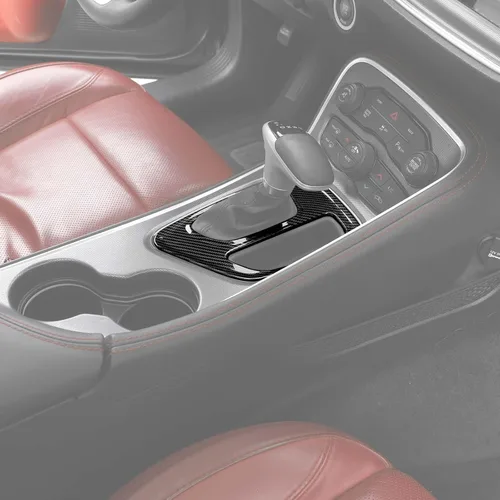 Miniatura 7 de RT-TCZ Para Challenger Panel de Cambio de Cambios de Fibra de Carbono Cubierta para Dodge Challenger 2015 up Fibra de Carbono Accesorios