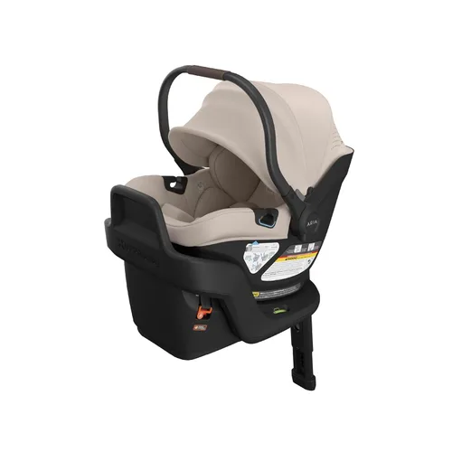 Miniatura 12 de UPPAbaby Aria V2 - Asiento de automóvil ligero para bebé, poco menos de 6 libras, base con pata de carga + inserto para bebés + funda para pies