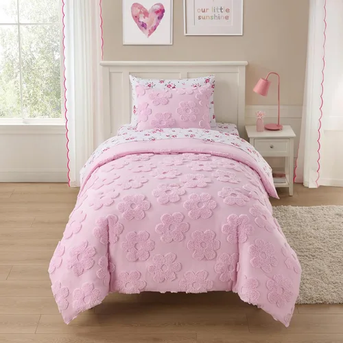 Miniatura 35 de Juego de ropa de cama para niños en una bolsa para niños y niñas, juego de sábanas impresas y edredón, individual, Waterbury Marble Mármol Waterbury