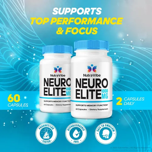 Miniatura 3 de Neuro Elite (2 unidades) - La fórmula natural de apoyo de memoria con una mezcla limpia y potente para apoyar el enfoque nítido, la claridad