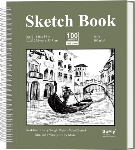 Miniatura 13 de Cuaderno de bocetos para niños, pequeño cuaderno de bocetos, cuaderno de bocetos de 5.5 x 8.5, paquete de 1 (68lb/100gsm), 100 hojas de bloc
