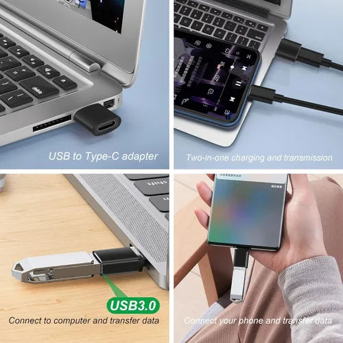 Miniatura 5 de AWINLI - Adaptador USB C hembra a USB, tipo C a Android macho, adecuado para iPhone hembra a tipo C macho, adecuado para iPhone 14, 13, 15 ProMax