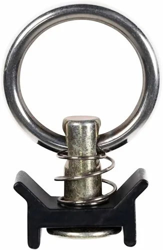 Miniatura 4 de Mytee Products Aluminio resistente de 4 pies L-Track recubierto de polvo negro (8) y perno con anillo recubierto de polvo negro (32) Sistema