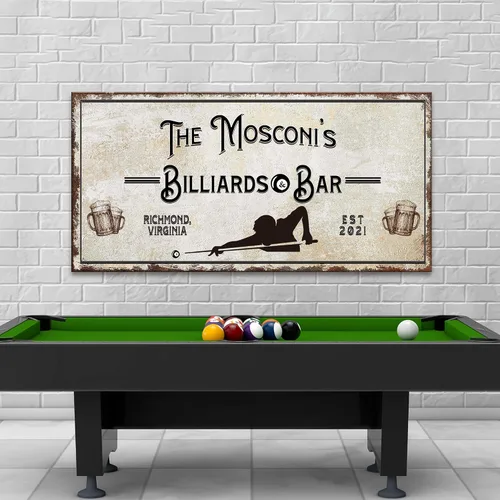 Miniatura 9 de Tailored Canvases Decoración de billar – Accesorios de sala de billar, decoración de lienzo personalizada para sala de billar, decoración de lienzo