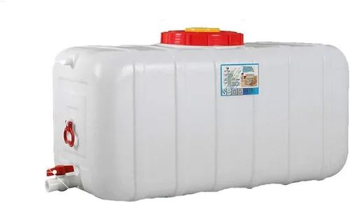 Contenedor de agua 25L/45L/80L/110L/160L/200L Espesamiento de plástico blanco de grado alimenticio Tanque de almacenamiento rectangular Cubo de agua