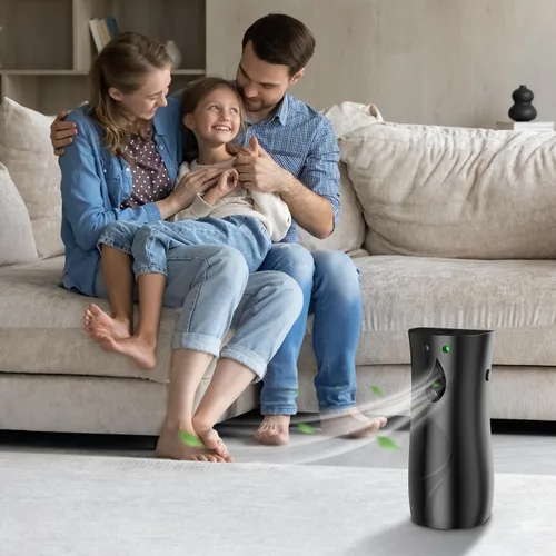 Miniatura 7 de Dispensador automático de ambientador en aerosol, dispensador de aerosol de pared/de pie con batería con control remoto para baño, hotel, oficina
