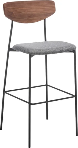 Miniatura 12 de SAFAVIEH Home Collection Ryker Taburete de bar de cocina de 30 pulgadas de roble y negro (totalmente montado)