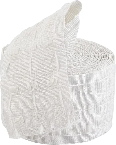 GORGECRAFT Cinta plisada de 11 yardas x 3 pulgadas de ancho, color blanco, desmontable, 100% poliéster, cinta de pellizco profundo, accesorios para