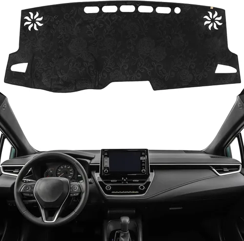 Miniatura 28 de Alfombrilla Cobertora para Salpicadero Compatible con Toyota Sienna 2010-2004 (Sin Modelos HUD), Alfombrilla Antirreflejos para Salpicadero