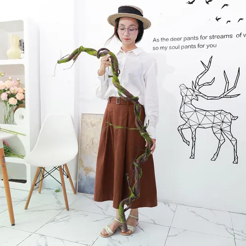Miniatura 4 de Ramas de árbol artificiales suaves de espuma EVA mediana de 70.86", ramitas de tronco grueso, enredaderas falsas de liana ratán para colgar