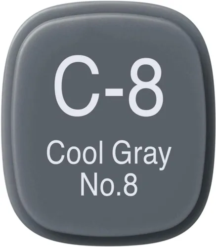 Miniatura 3 de Copic Marcador de alcohol clásico, de doble punta, C8-Copic, gris frío Gris frío 8
