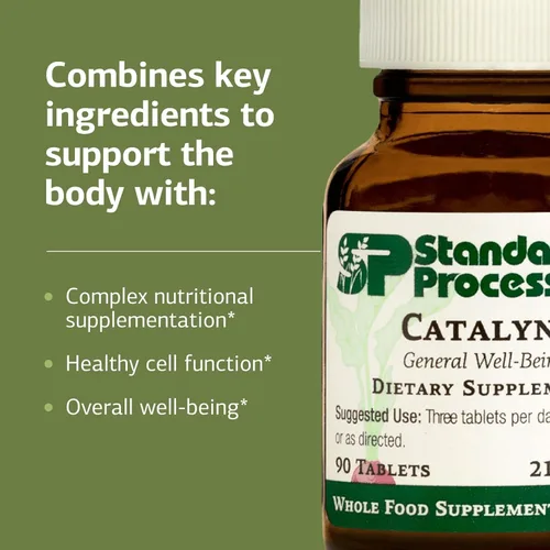 Miniatura 4 de Standard Process Catalyn - Tableta de bienestar general para ayudar a la actividad antioxidante, contiene vitaminas A, B6 y D, diseñada para cerrar