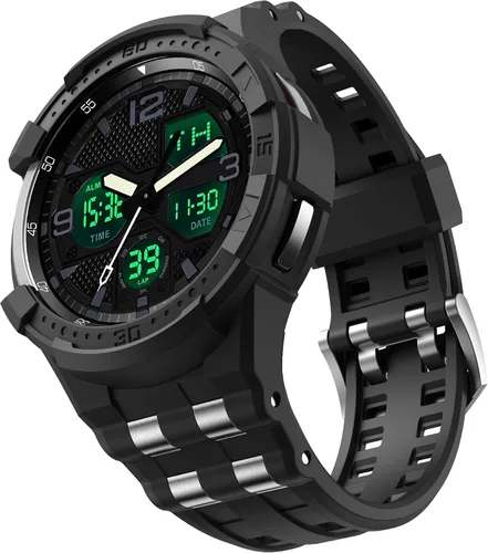 Miniatura 10 de Correa compatible con Samsung Galaxy Watch 6 Classic de 1.850 in, funda resistente de una pieza con correa (2023)