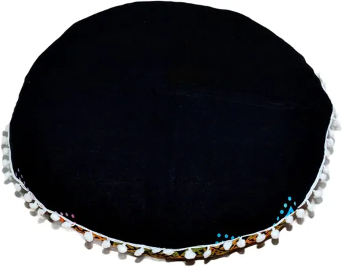 Miniatura 9 de CRAFT KALA Funda de almohada redonda con diseño de mandala estilo bohemio, meditación, india, para sala de estar, sala de yoga, decoración