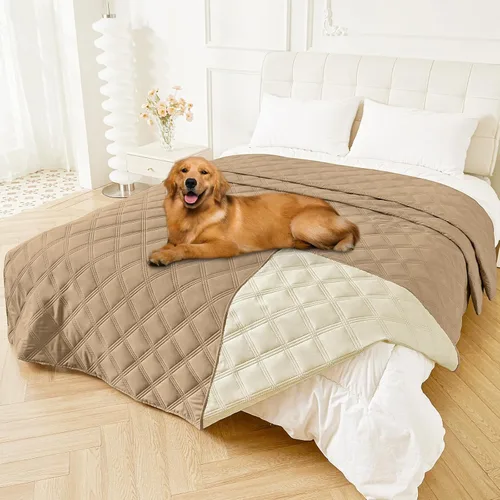 Miniatura 125 de Smiry Funda Impermeable para Cama de Perro, Manta Suave Reversible para Mascotas, Lavable a Prueba de Fugas para Gatos y Perros, Funda para Sofá