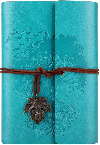 Miniatura 11 de Diarios de cuero con páginas en blanco, diario vintage rellenable para escribir, diario de viaje personal, cuaderno de bocetos de arte