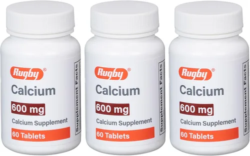 Miniatura 8 de Rugby - Tabletas de calcio de 600 mg - Suplemento de calcio - 60 unidades (1 paquete)