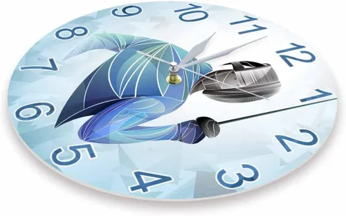 Miniatura 3 de Reloj de pared silencioso de 11.8 in, diseño moderno, esgrimista, decoración del hogar, relojes de combate, deportes, arte de pared, esgrima
