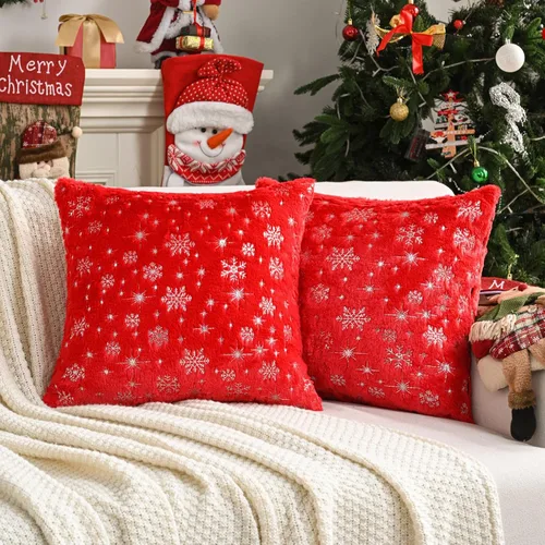 Miniatura 8 de FUTEI Regalos para Niños, Fundas de Almohada Decorativas Gamer'Spot de 18x18 Pulgadas, Juego de 1, Decoración Navideña del Hogar para Sofá, Cama