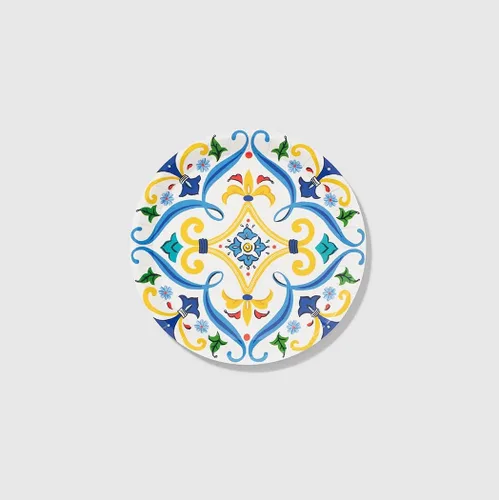Miniatura 6 de Coterie Platos azules y dorados (juego de 10 platos pequeños marroquíes, azul marino, agradables para bodas, despedidas de soltera, cenas y fiestas)