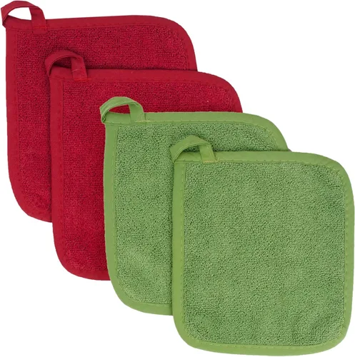 Miniatura 40 de RITZ Agarraderas para ollas y salvamanteles de rizo: Resistente al calor sin igual, duradero 100% algodón – Diseñado ergonómicamente para un agarre