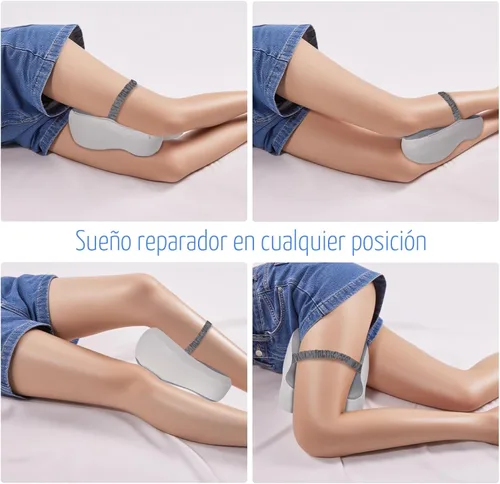 Miniatura 4 de Almohada de espuma viscoelástica para piernas para personas que duermen de lado, almohada para aliviar el dolor de ciática con diseño ergonómico