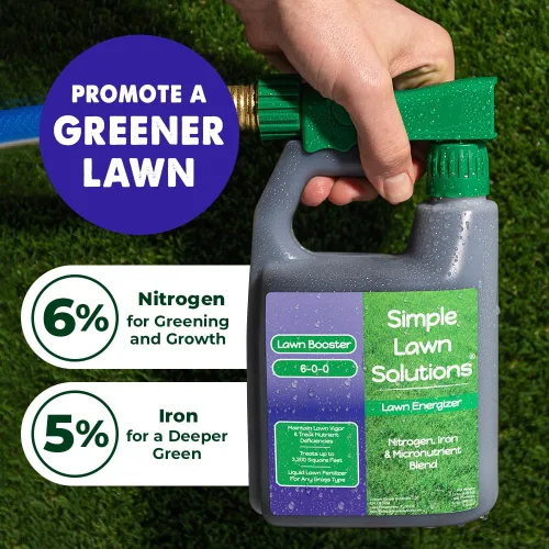 Miniatura 2 de Fertilizante para césped de grado comercial - reforzador de micronutrientes de césped con nitrógeno - fertilizante concentrado en spray de césped